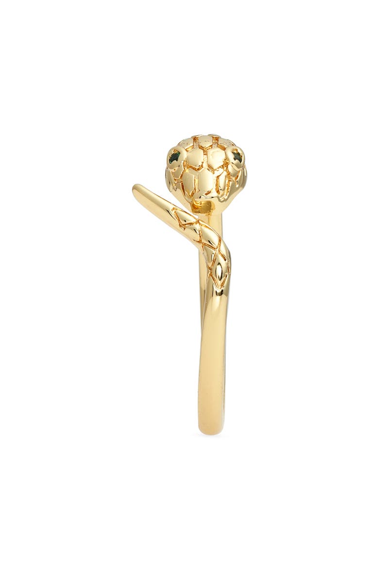 Sahara Snake Cubic Zirconia Ring, Alternate, color, GOLD