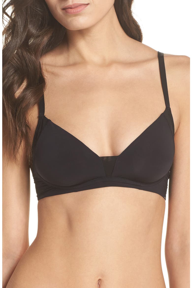 Sammie Convertible Wireless Bra, Main, color, TRUE BLACK