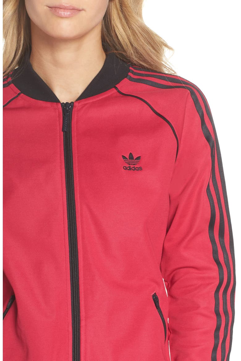 adidas Track Jacket, Alternate, color, PRIDE PINK