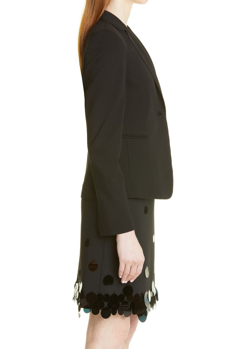 Jersey Blazer, Alternate, color, BLACK