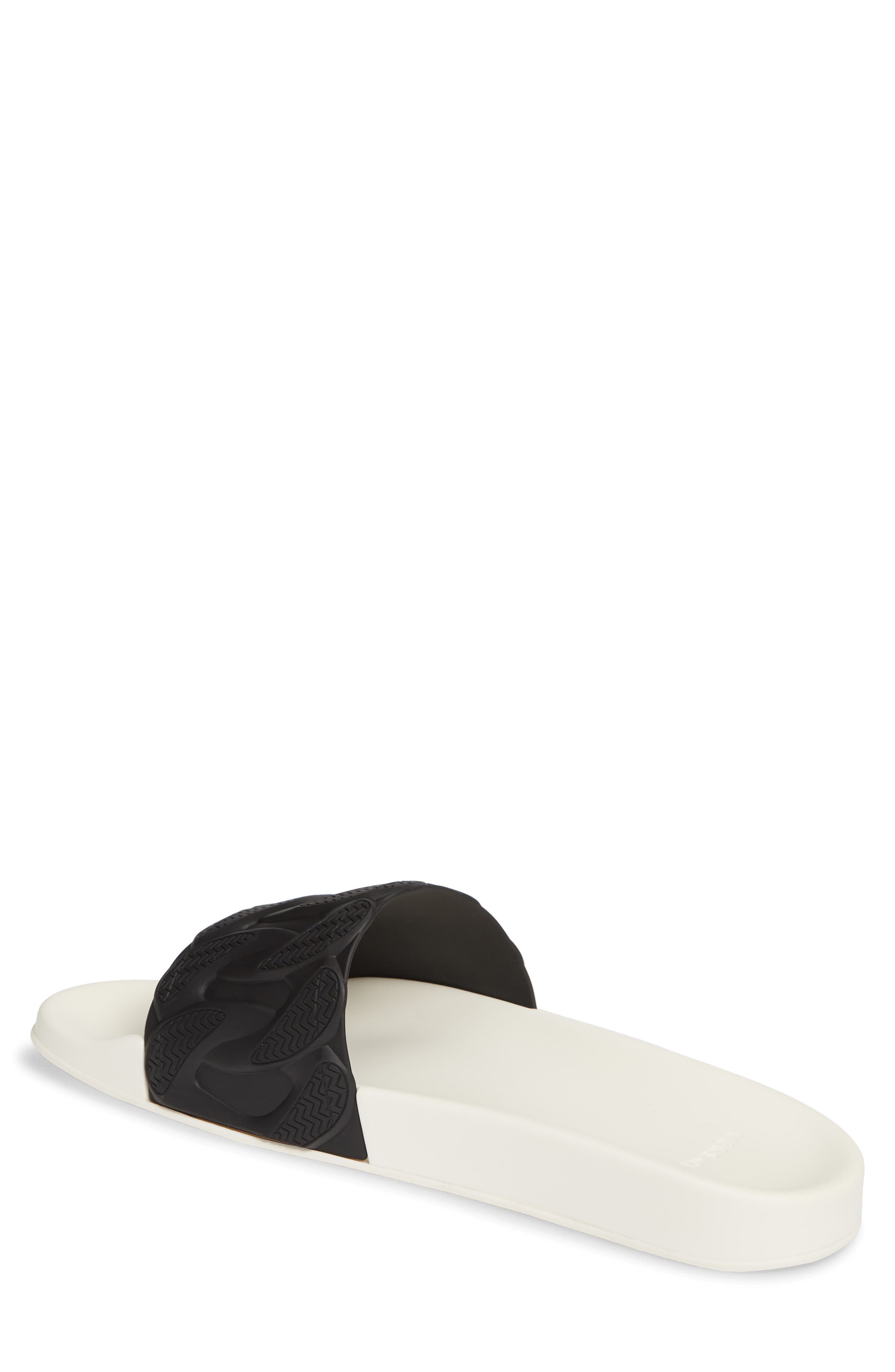 Versace Chain Slide Sandal, Alternate, color, 