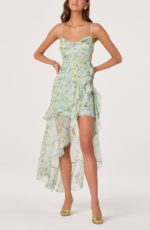 Candace Floral High Low Dress