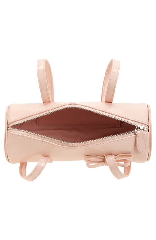 Sandy Liang Pencil Case Leather Handbag In Pink