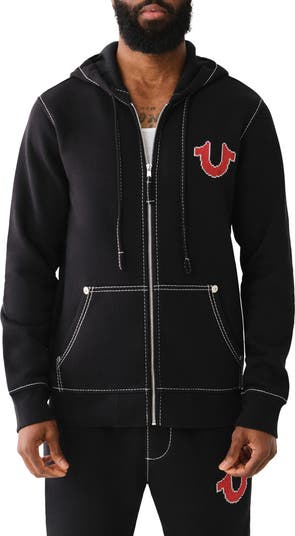 【TRUE RELIGION】★パーカー★ BIG T LOGO ZIP HOODIE True Religion Big T Cross Stitch Logo Zip Hoodie | Nordstrom