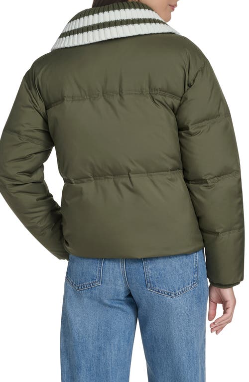 Champion Shawl Collar Puffer Jacket In Green