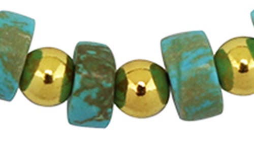 Rebl Blue Stone Bead Bracelet