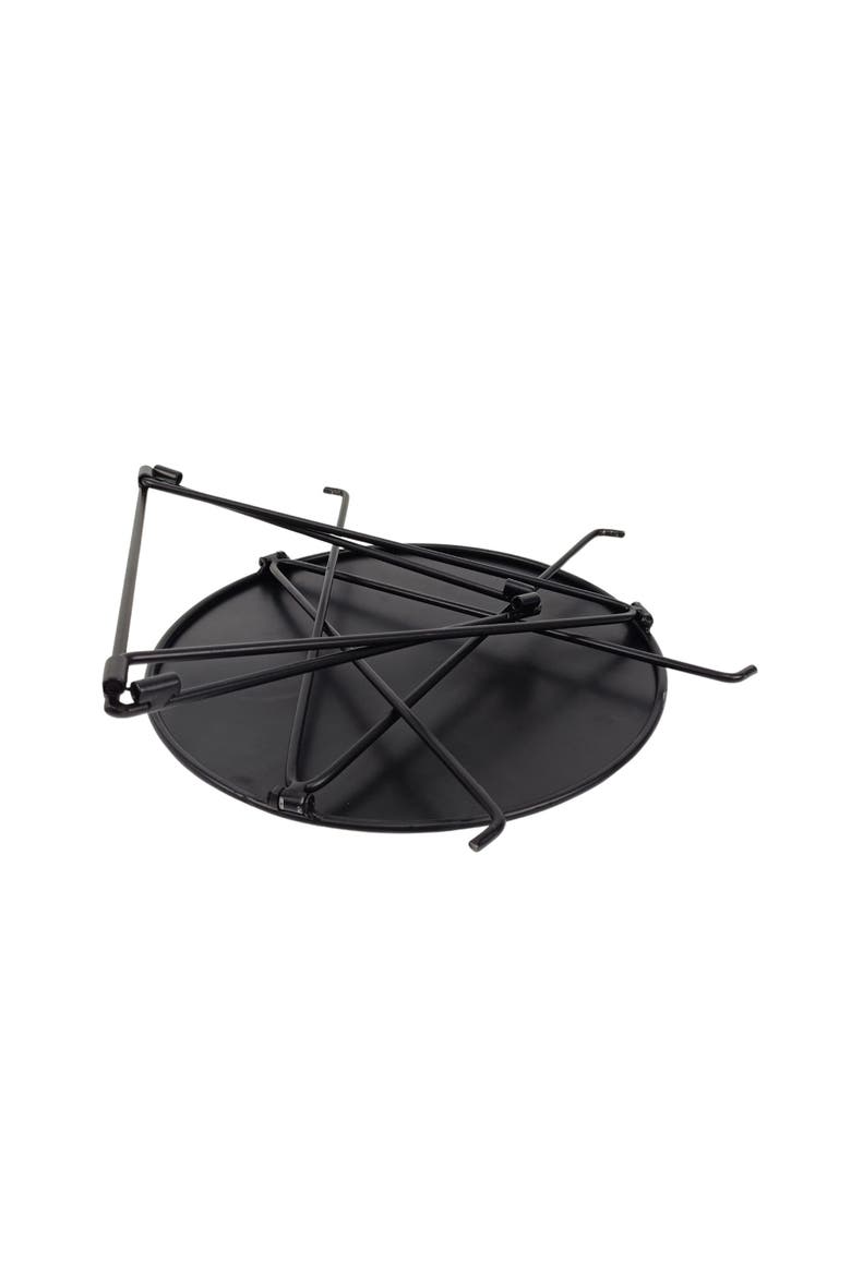 Crossed Triangles Stand Set of 2, Alternate, color, Black