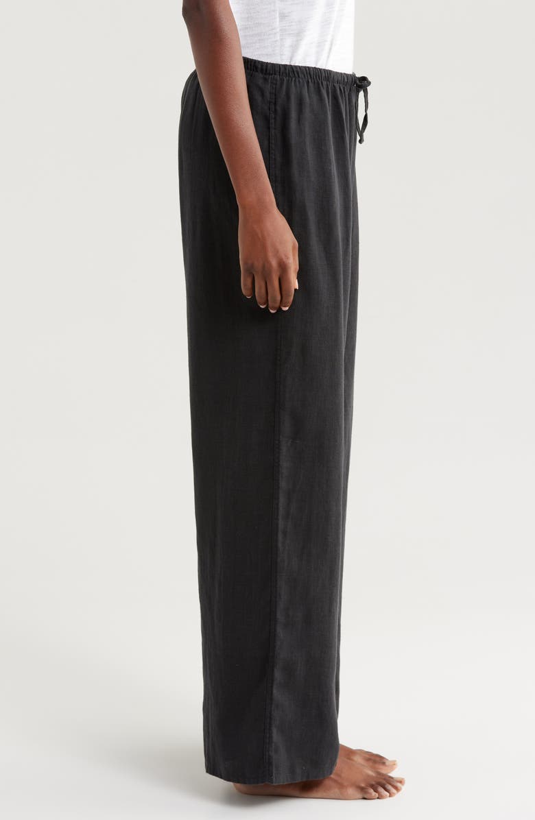 Desmond & Dempsey Linen Flare Pajama Pants, Alternate, color, 