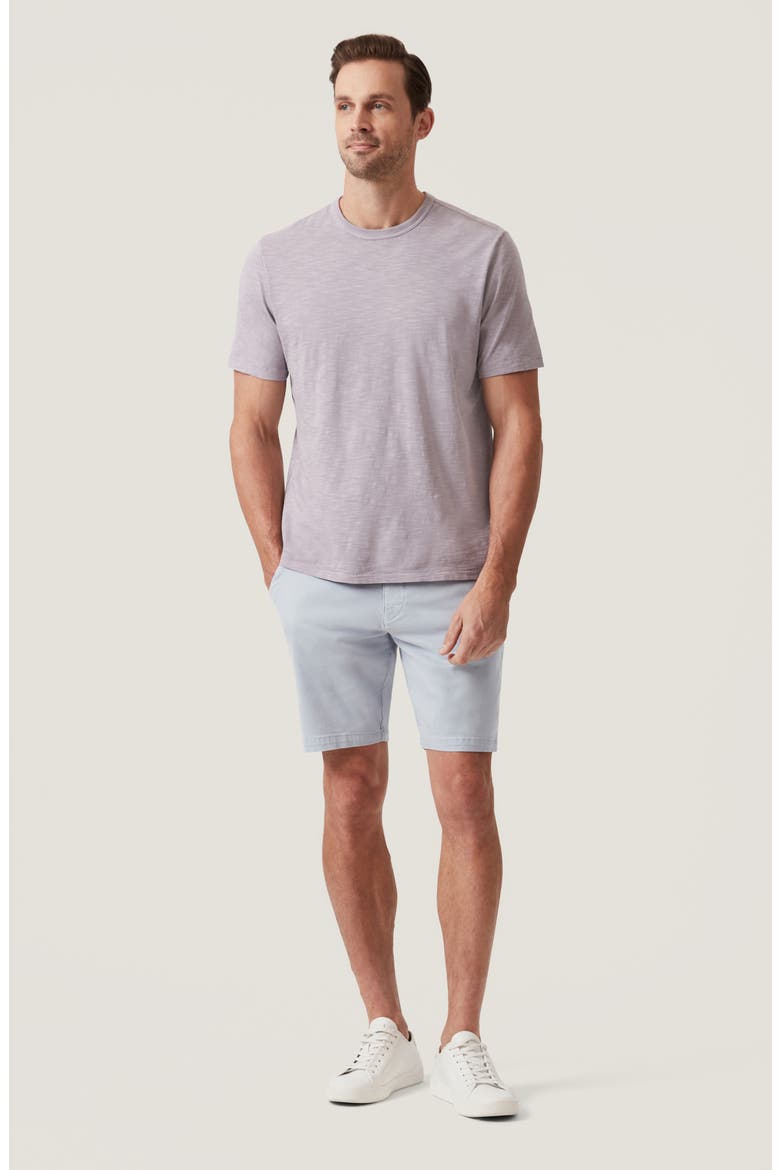 Crewneck Slub Cotton T-Shirt, Alternate, color, LILAC DUST