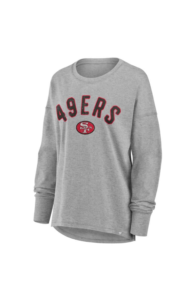 FANATICS Women
s Fanatics Heather Gray San Francisco 49ers Hometown Legacy Long Sleeve T-Shirt, Alternate, color, Heather Gray
