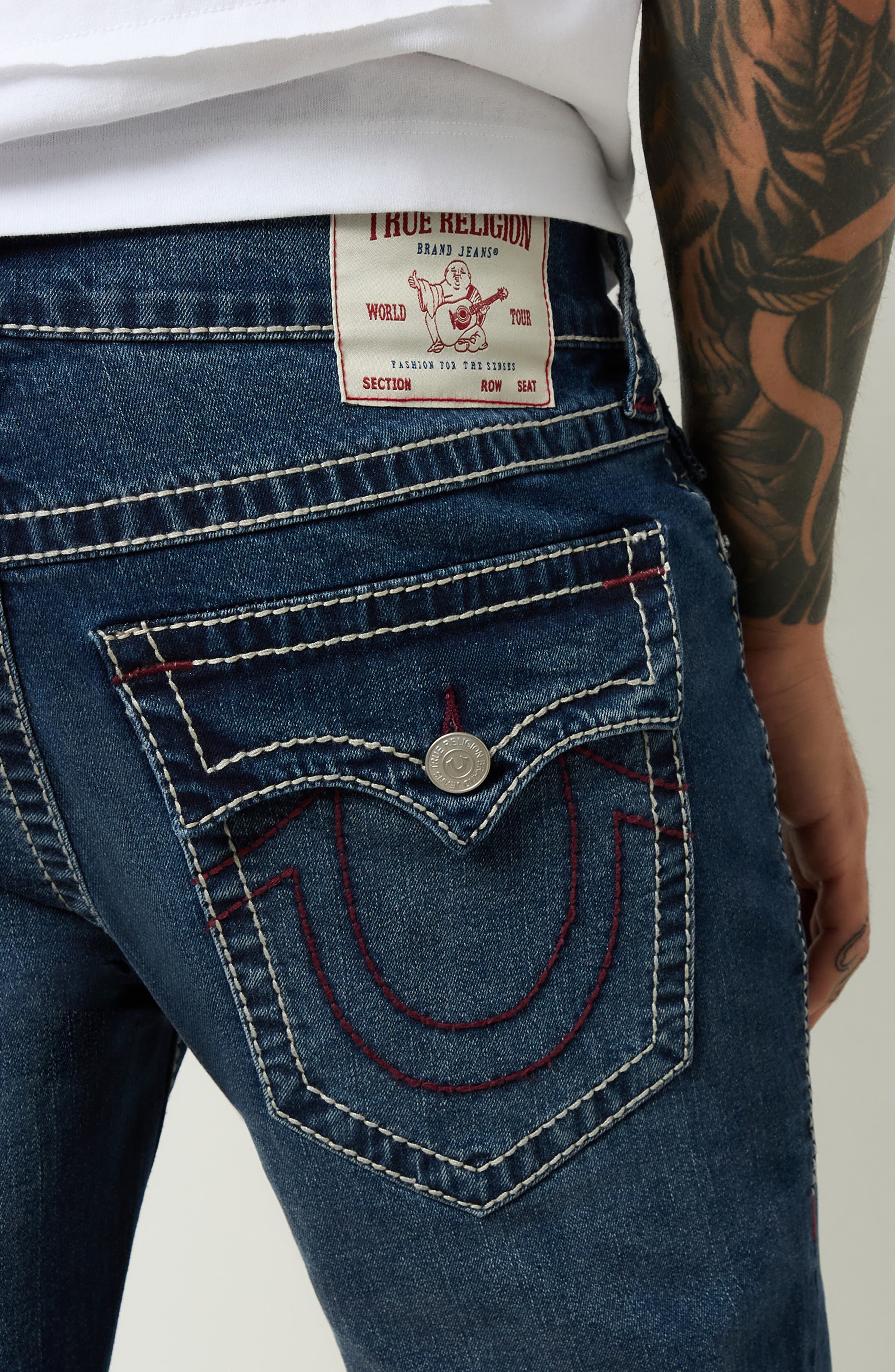 True Religion Ricky Big T Flap Straight Leg Jeans (Men) | Nordstromrack