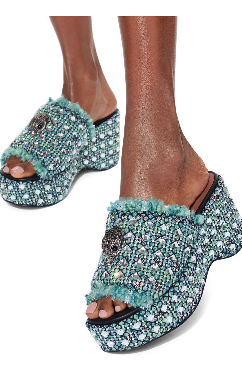 Kurt Geiger London Kensington Tweed Platform Sandal, Alternate, color,