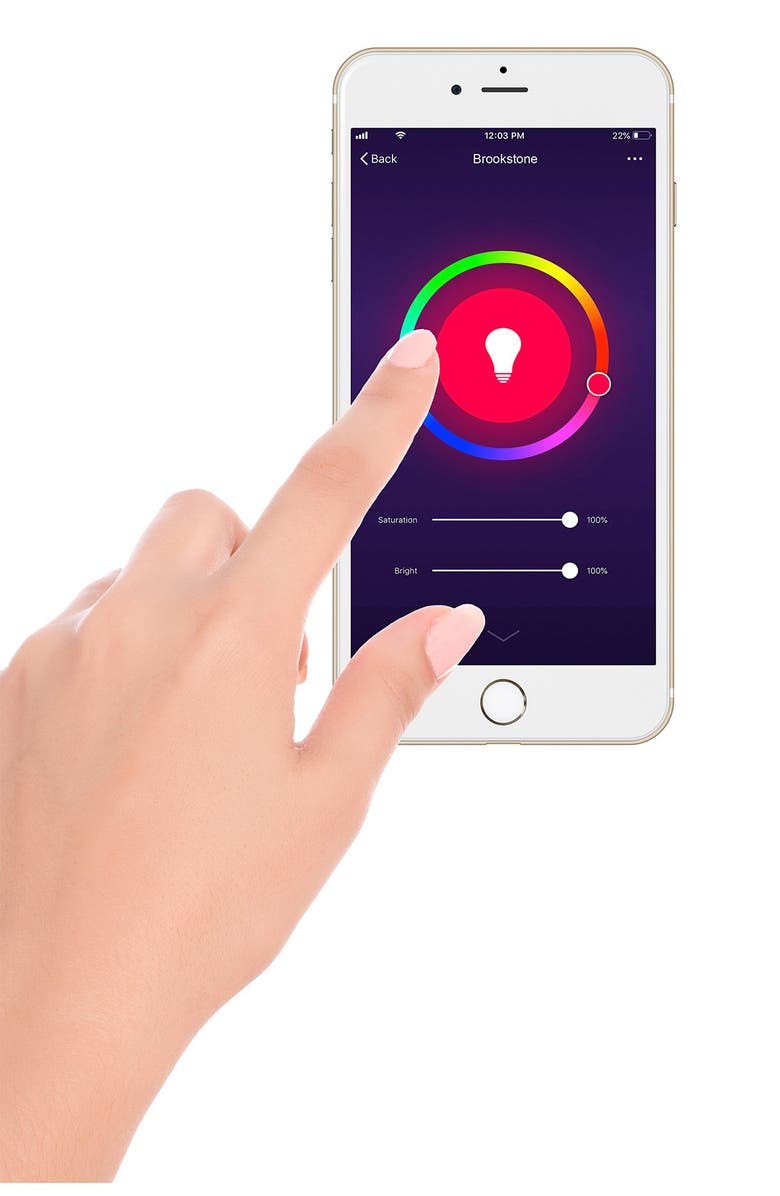 BROOKSTONE Smart Color Changing Bulb, Alternate, color, 