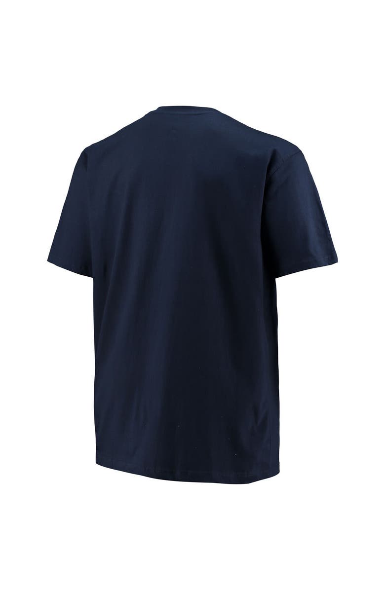 Champion Men's Champion Navy North Carolina Tar Heels Big & Tall Arch Over Wordmark T-Shirt, Alternate, color, 