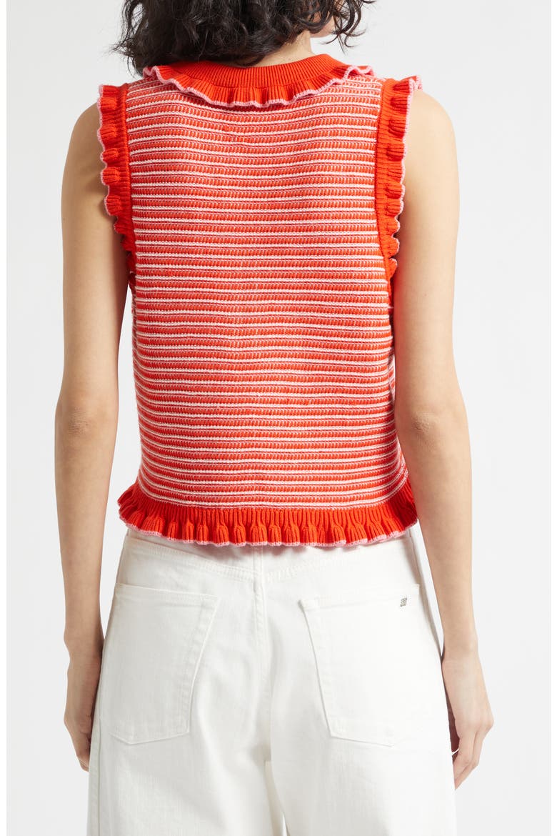 Clem Stripe Sweater Tank, Alternate, color, RED TANGERINE MULTI