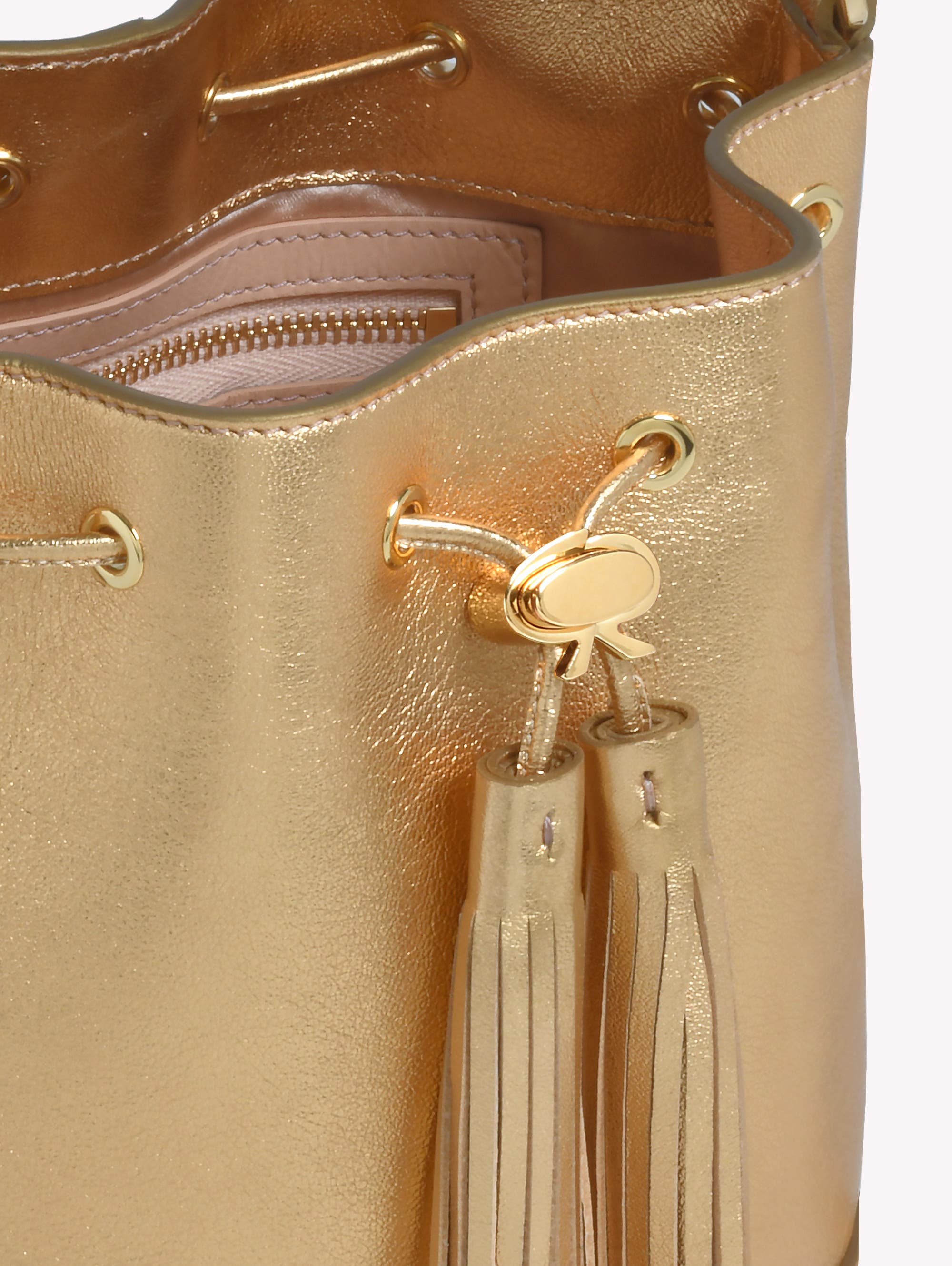 Gianvito Rossi Sienna Crossbody bag, Alternate, color, Gold Leather