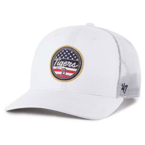 Men's '47 White Detroit Tigers Homage Adjustable Trucker Hat