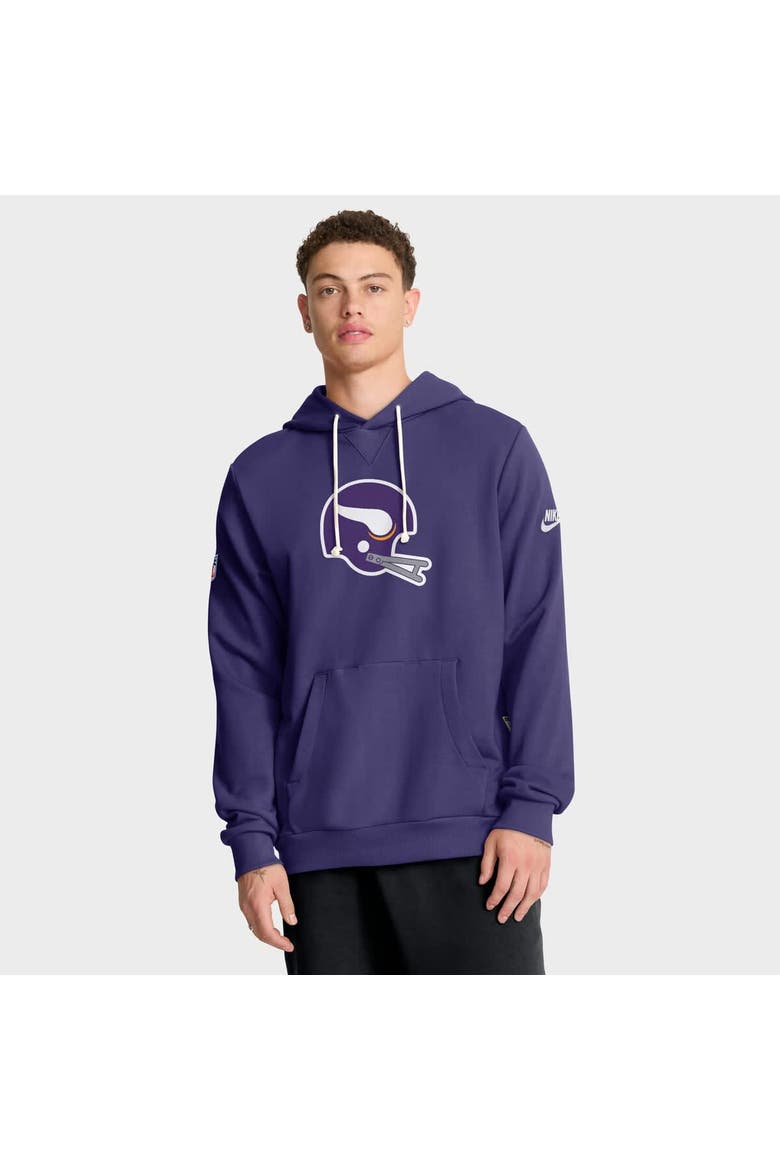 Men's Nike Purple Minnesota Vikings Sideline Standard Issue Alt 2 Dri-FIT Hoodie, Main, color, Purple