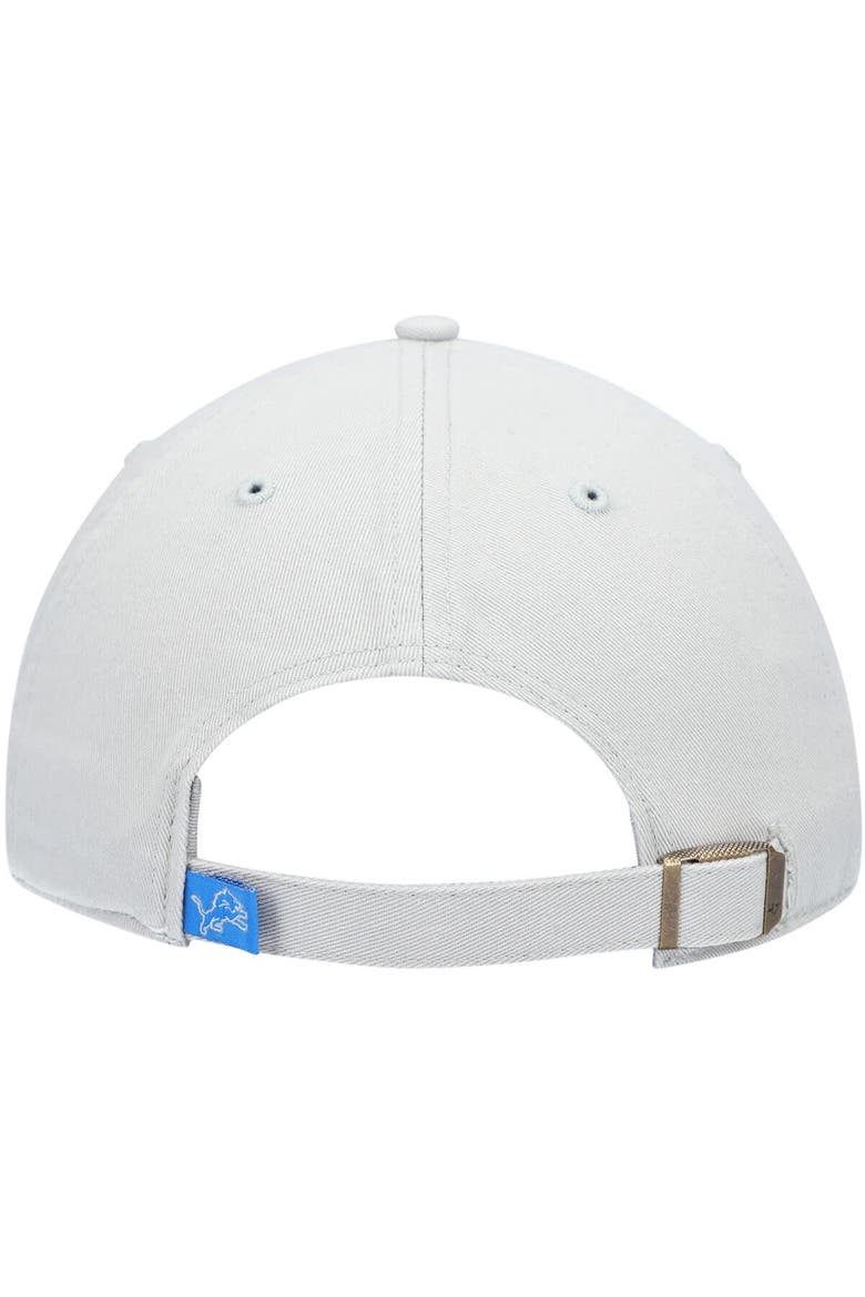 Men's '47 Gray Detroit Lions Clean Up Adjustable Hat, Alternate, color, Gray