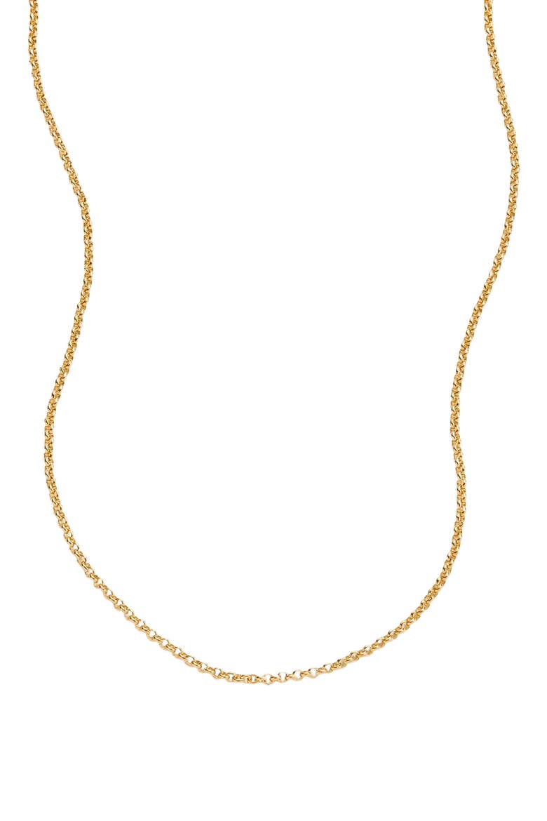 Rolo Chain Necklace, Main, color, GOLD FILLED