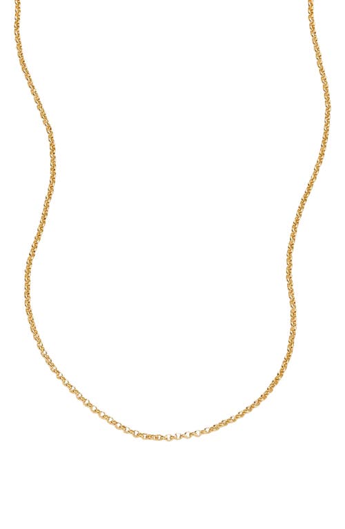 Made By Mary Rolo Chain Necklace In Gold