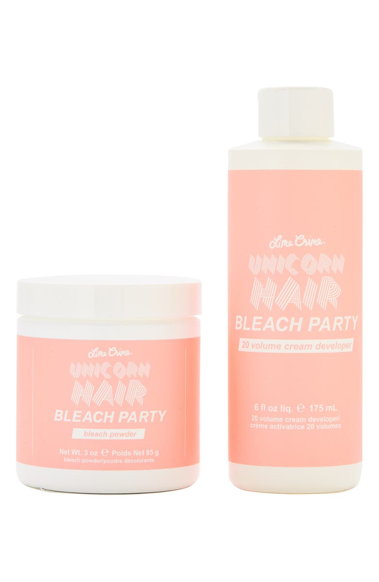 Lime Crime Unicorn Hair 20 Volume Bleach Party Kit, Main, color, 