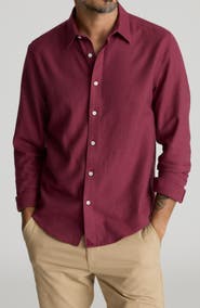 UNTUCKit Veneto Regular Fit Textured Wrinkle Free Cotton Button-Down Shirt