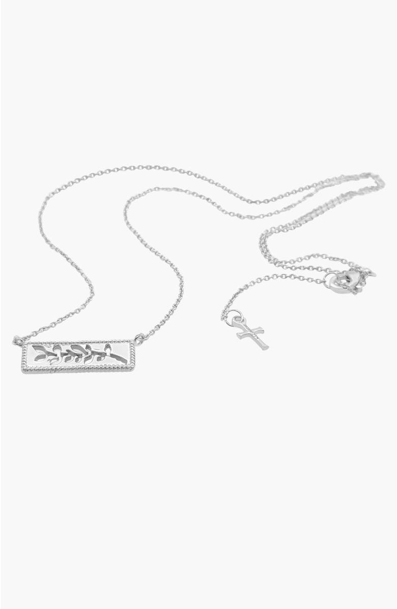 Rizen Jewelry Olive Branch Necklace, Alternate, color, Sterling Silver