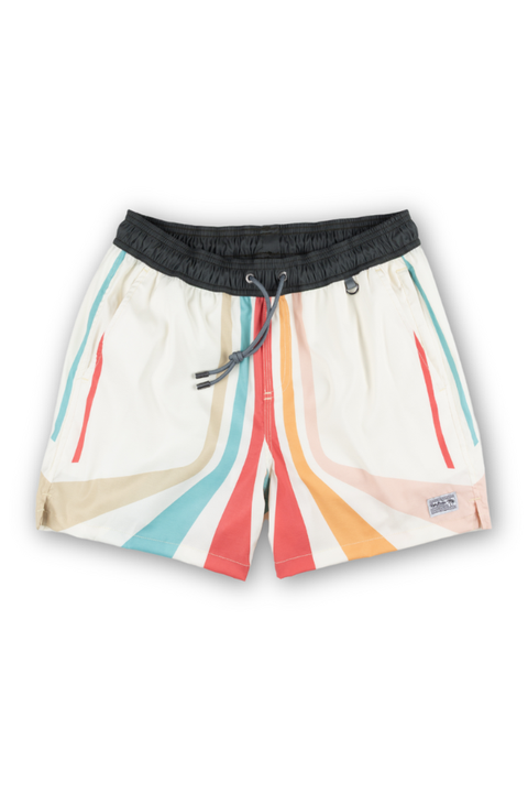 Retro B-League Striped - Stretch Swimsuit