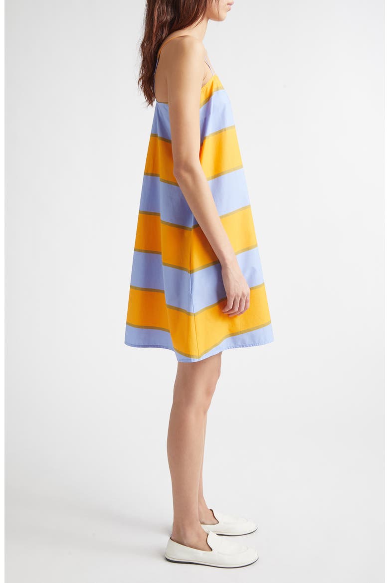 Pelit Galleria Colorblock Stripe Cotton Dress, Alternate, color, BLUE ORANGE