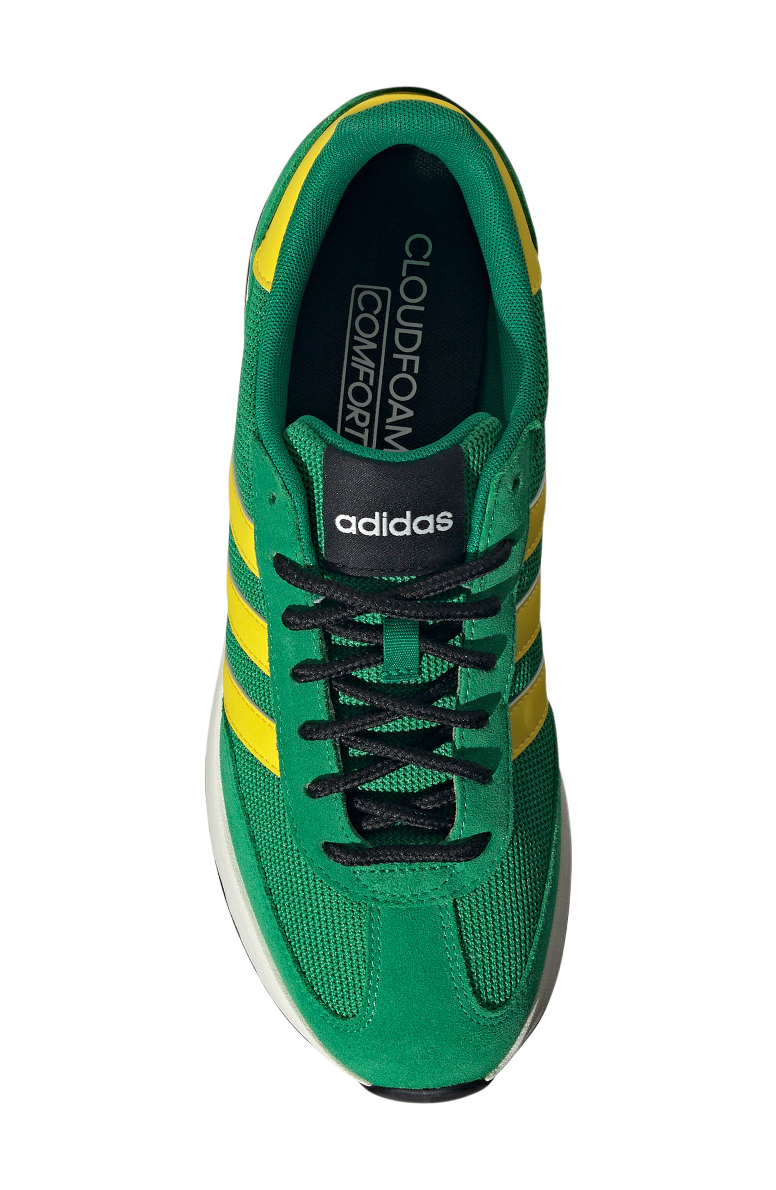 Run 72 Sneaker, Alternate, color, GREEN/ YELLOW/ OFF WHITE