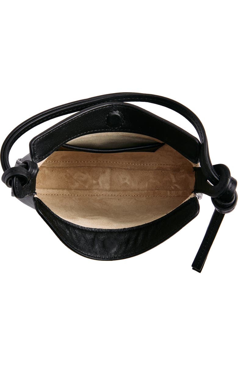 Reformation Mini Rosetta Leather Shoulder Bag, Alternate, color,