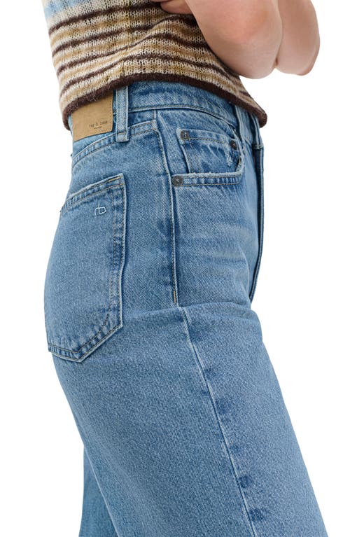 Rag & Bone Shea High Waist Relaxed Straight Leg Jeans In Blue