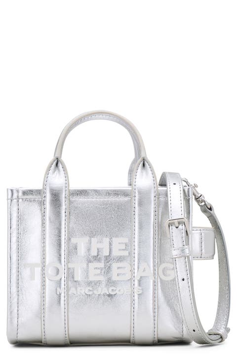 The Crossbody Metallic Leather Tote