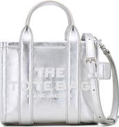 Marc Jacobs The Crossbody Metallic Leather Tote