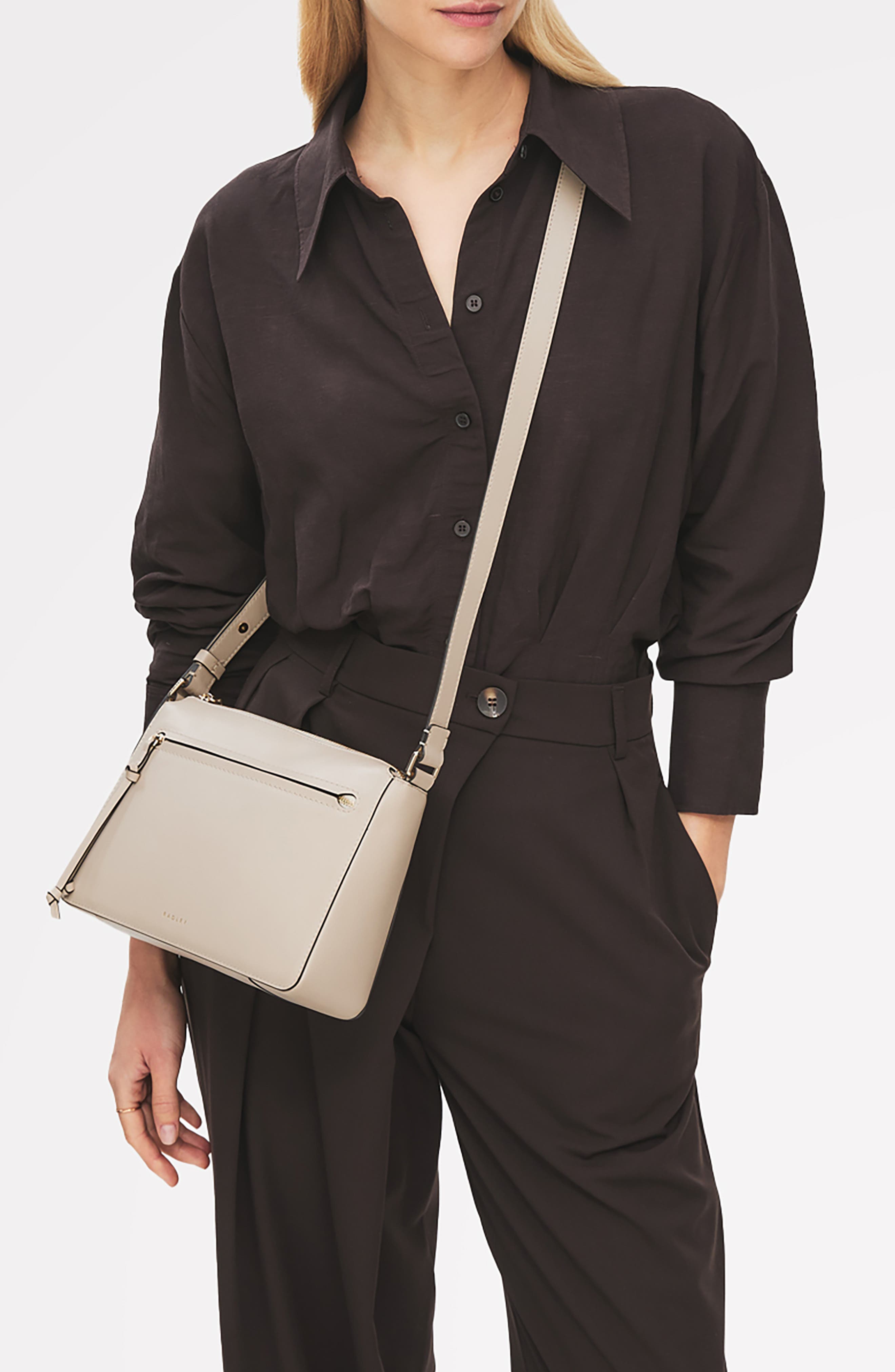 Fountain Park Leather Crossbody Bag, Alternate, color, PORCINI