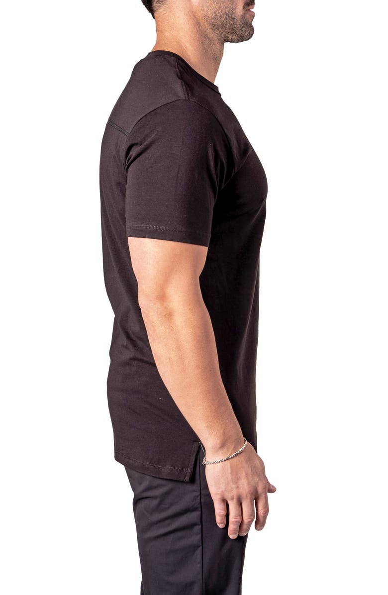 Maceoo Resistance Logo Embroidered T-Shirt, Alternate, color, Black