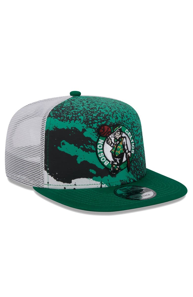 New Era Men's New Era Kelly Green Boston Celtics Court Sport Speckle 9FIFTY Snapback Hat, Alternate, color, Kelly Green