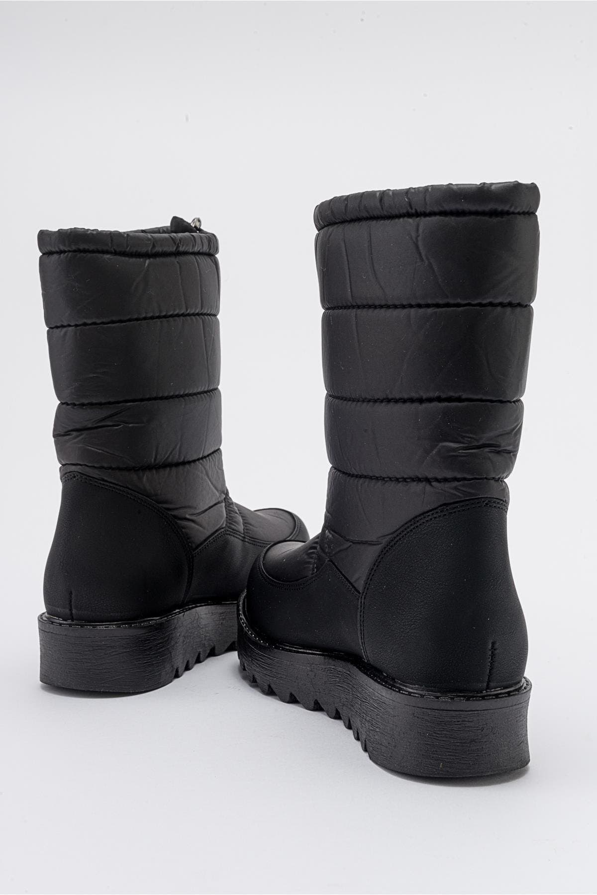 Prologue Shoes Vay Zip Snow Boot, Alternate, color, Black Faux Leather