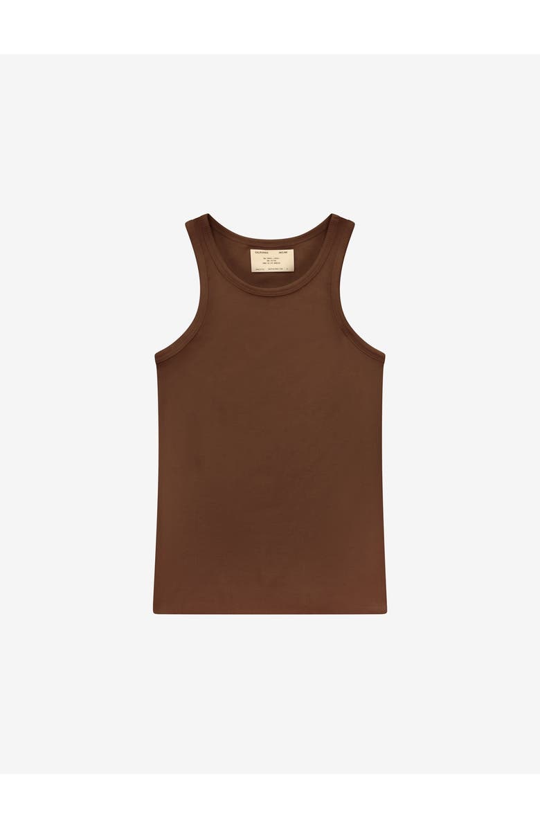 CALIFORNIA INCLINE Ribbed Tank, Alternate, color, Rich Umber