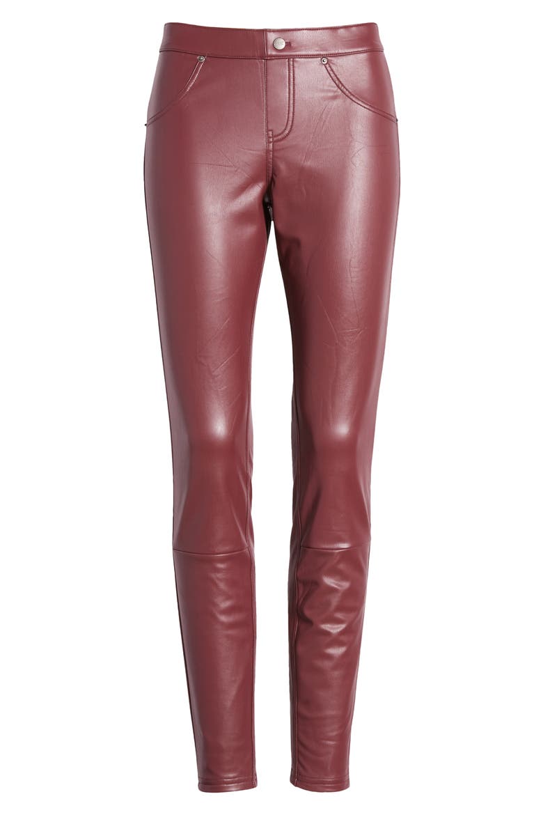 Faux Leather Leggings, Alternate, color, PORT ROYALE