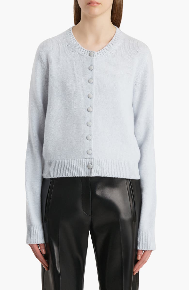 Khaite Everheart Cashmere Cardigan, Main, color, Ice Blue