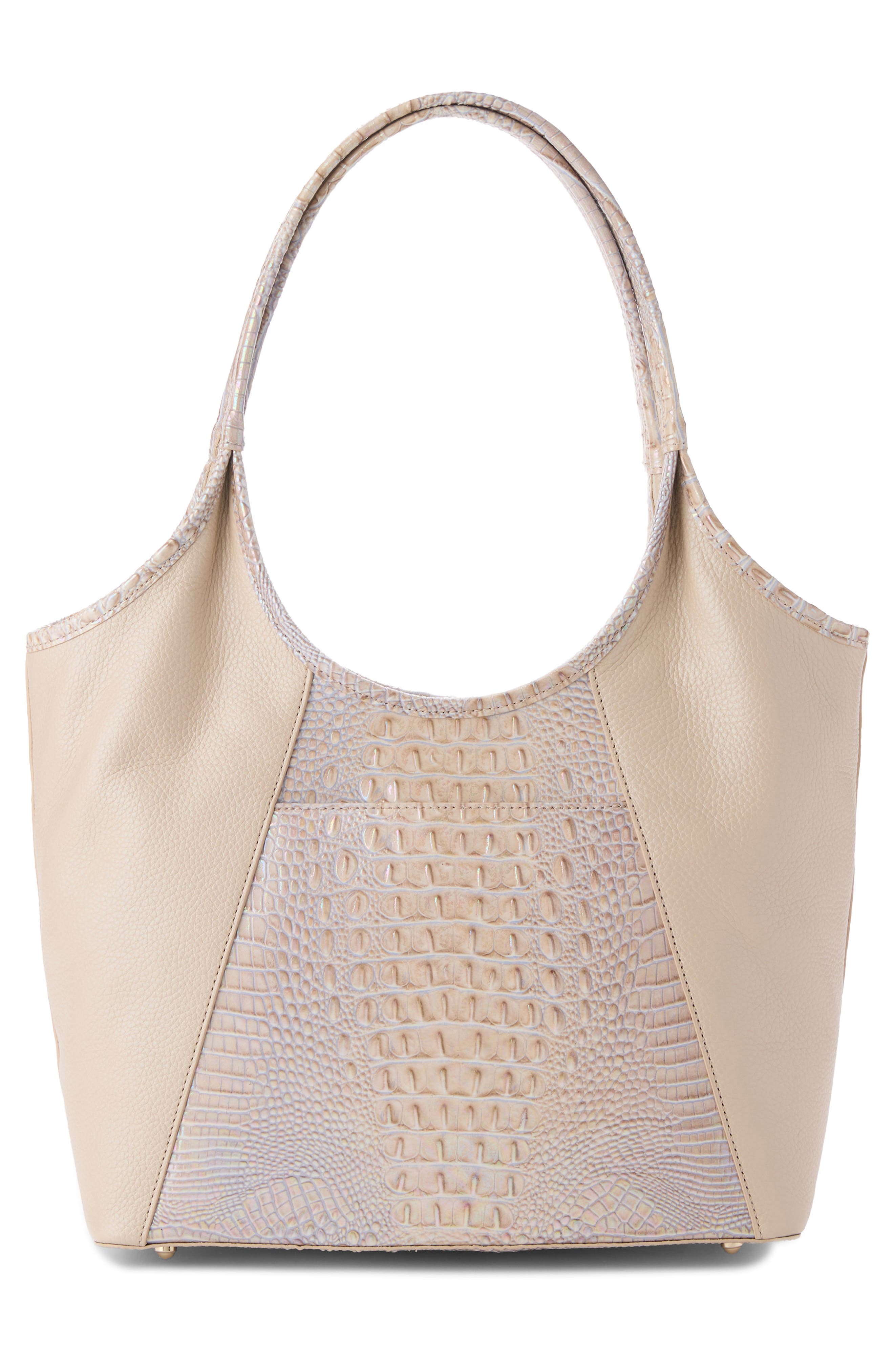 Brahmin Melora Embossed Leather Tote, Alternate, color, Pearl Admire