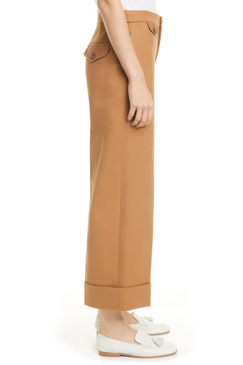 Cavalry Twill Cuffed Pants, Alternate, color, TOFFEE
