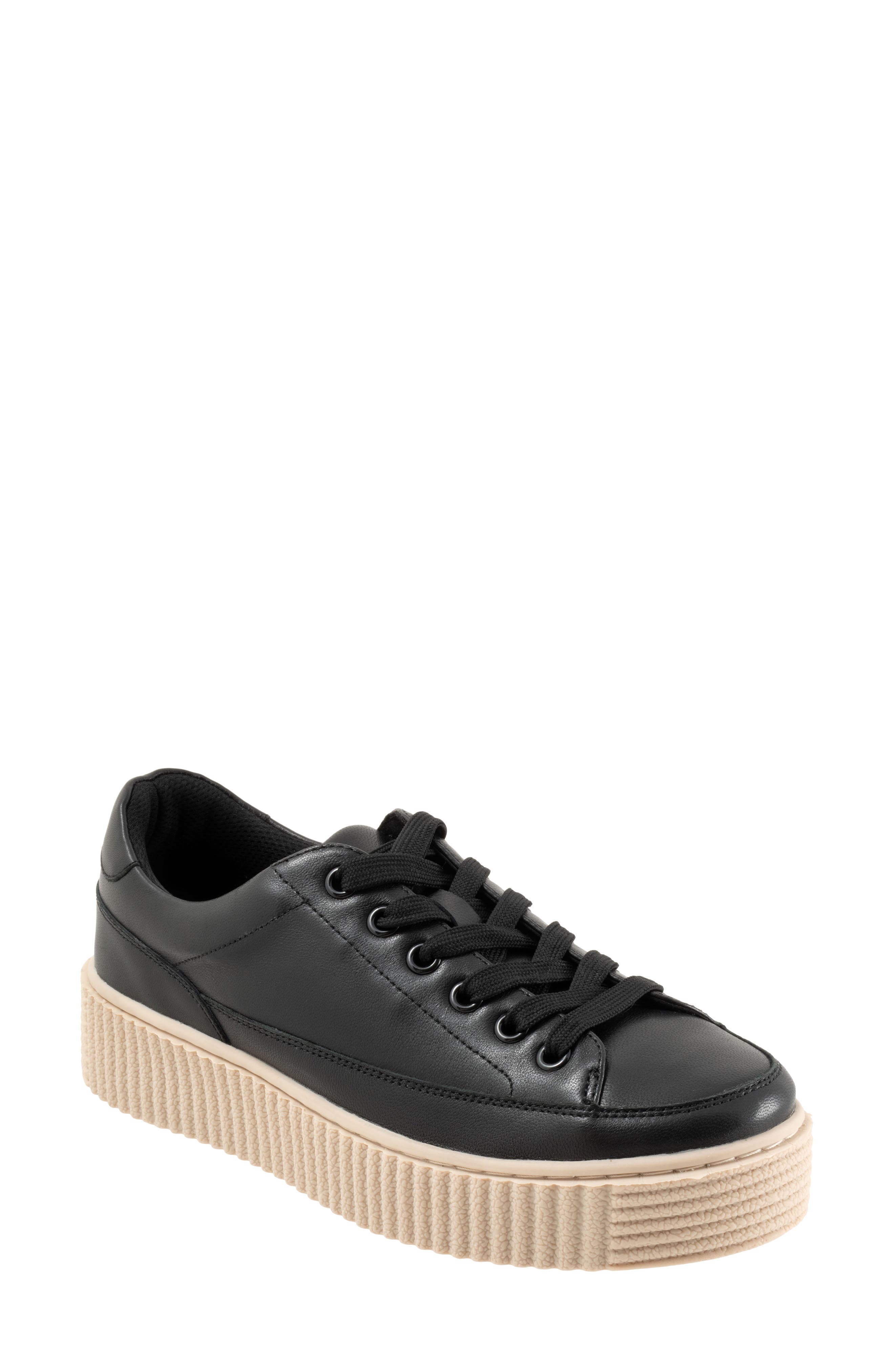 Trotters Baylor Platform Sneaker, Main, color, Black