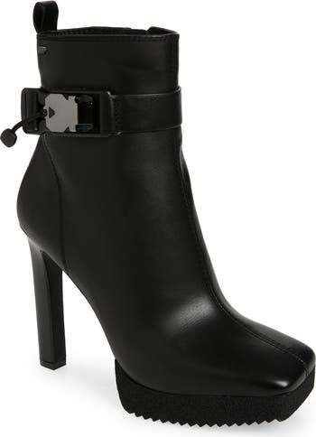 Zana Square Toe Platform Bootie