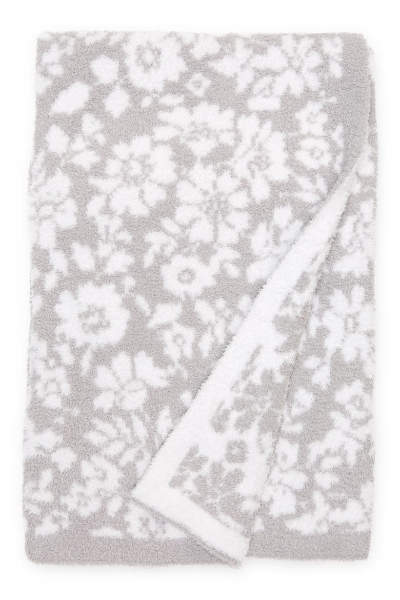 CozyChic™ Floral Throw Blanket, Main, color, OYSTER/ WHITE
