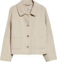 Max Mara Sogno Virgin Wool Crop Jacket