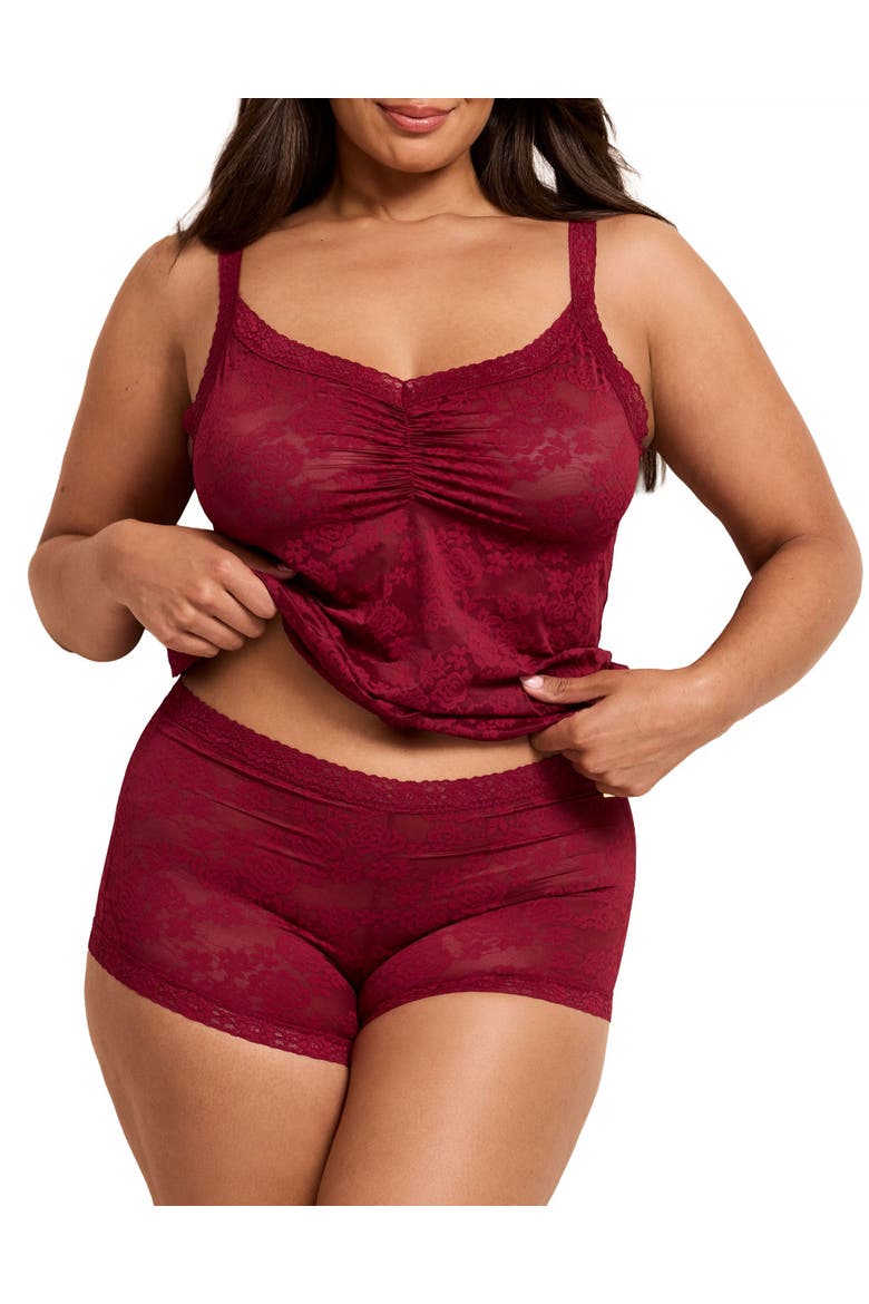 Alicent Cami & Shorts Set, Main, color, Dark red