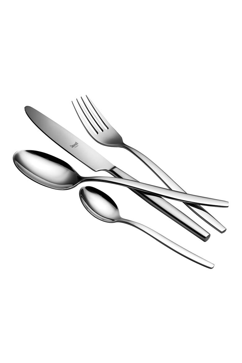 24-Piece Flatware Set, Main, color, STAINLESS STEEL